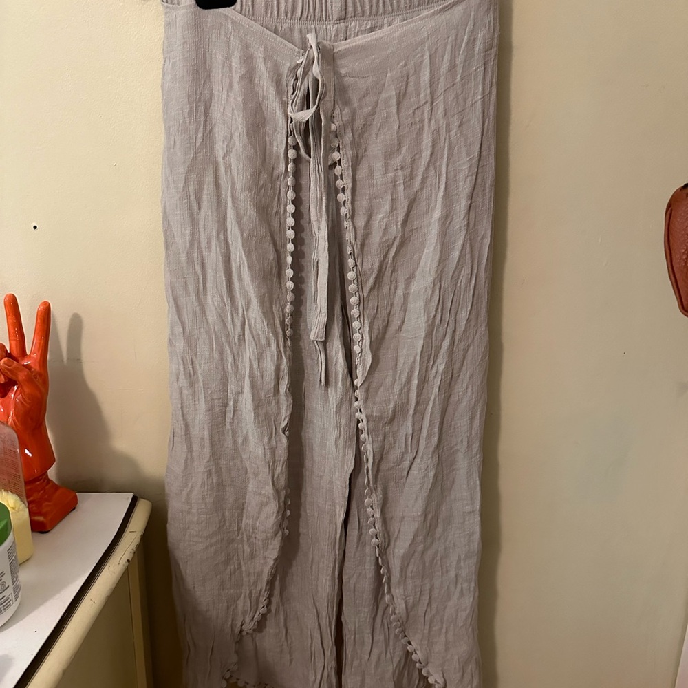 Linen beach pants - Picture 2 of 12